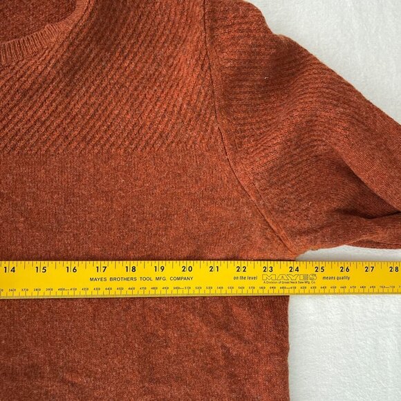 A.P.C Lambs Wool Crewneck Pullover Sweater‎ Orange Mens Medium - Picture 9 of 13